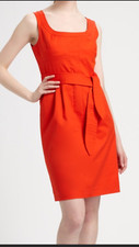 NEW Tory Burch Leena Sleeveless Dress Orange SIZE 0-NWT