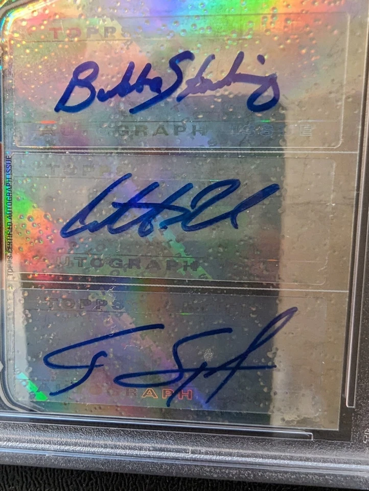 2012 Bowman Platinum Anthony Rendon RC Auto /10 Starling Spangenberg PSA 8 - Image 3 of 4