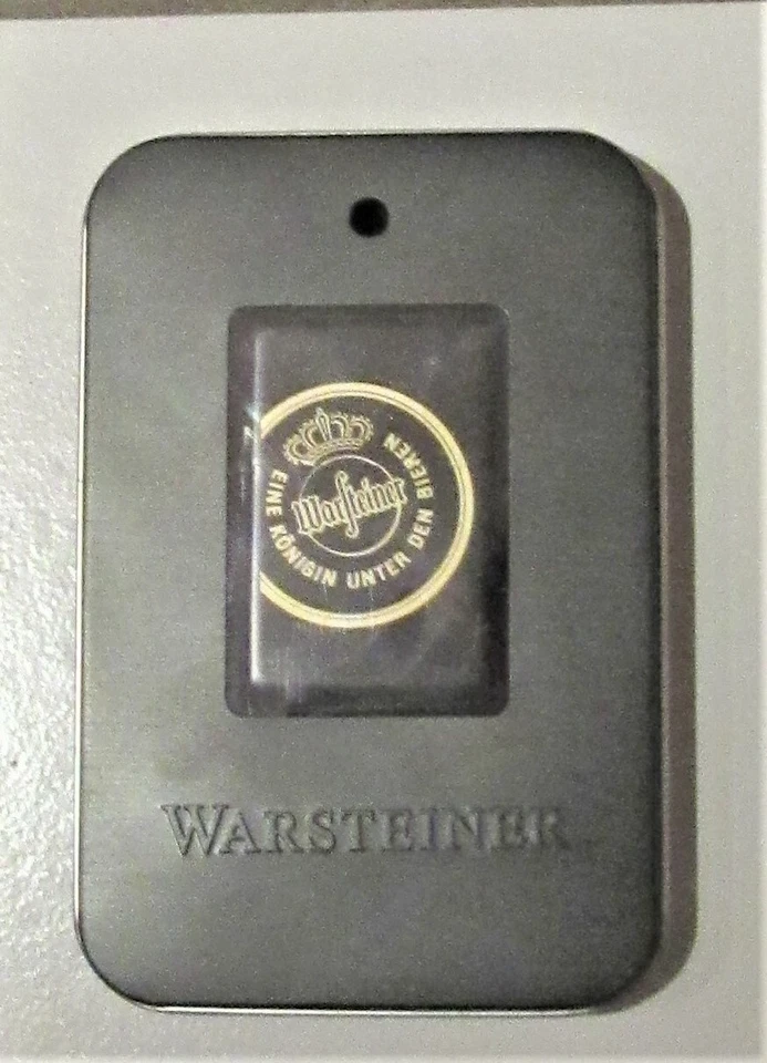 Sturmfeuerzeug Warsteiner Pils Bier Feuerzeug Geschenkebox Sammler NEU