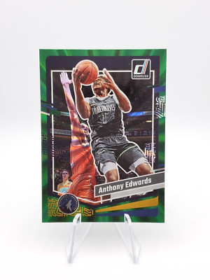 2023-24 Panini Donruss Green Laser #137 Anthony Edwards