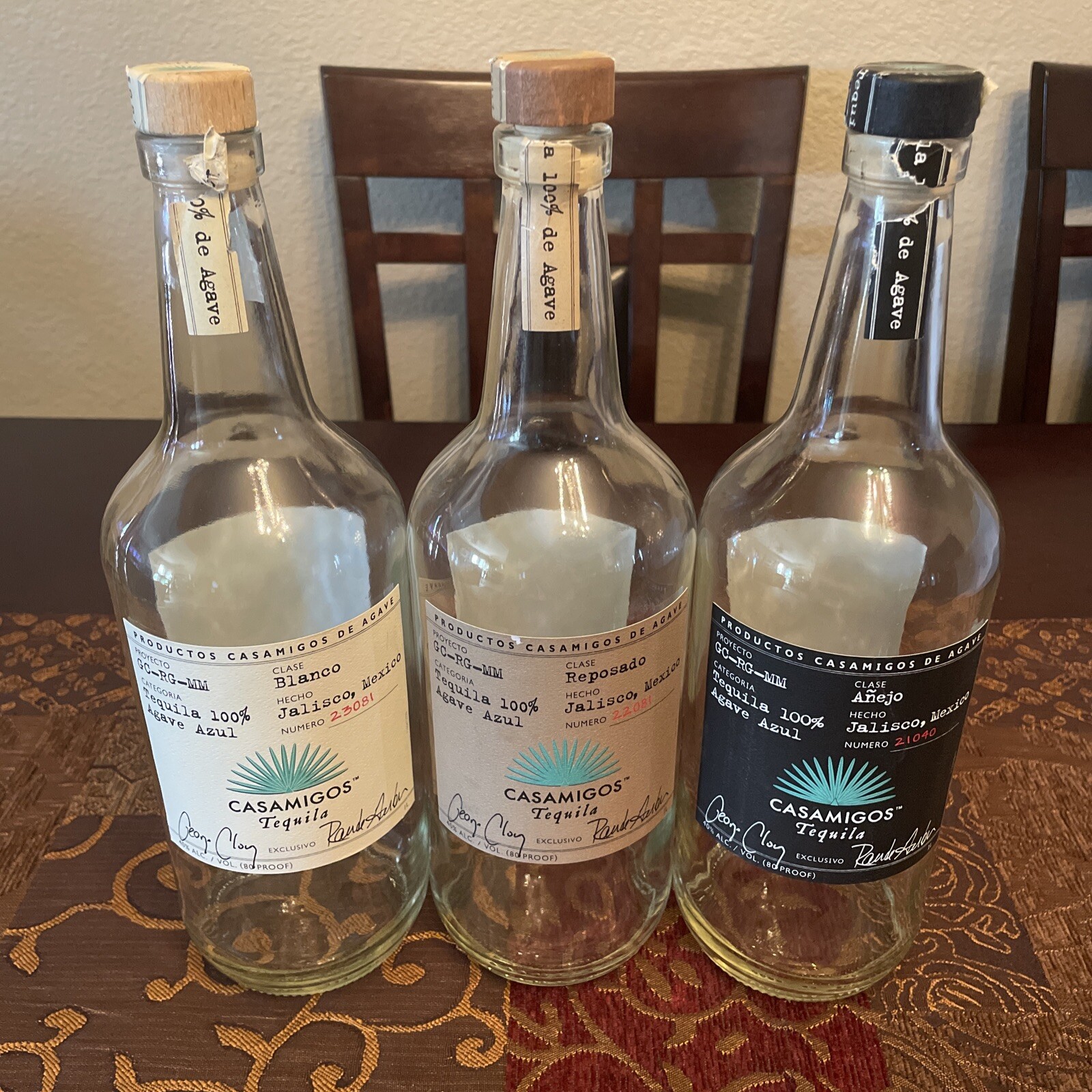 Celebrity Tequila CASAMIGOS Clooney) Entire Family Blanco