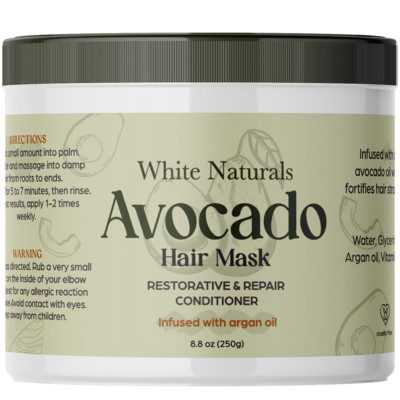 Avocado Hair Mask-Deep Conditioning Treatment, Organic Avocado Cream Hair Mask 