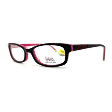 Chelsea Morgan CMM 5001 BK/PK Kids Pink Eyeglasses Frames 48-15-135 a2
