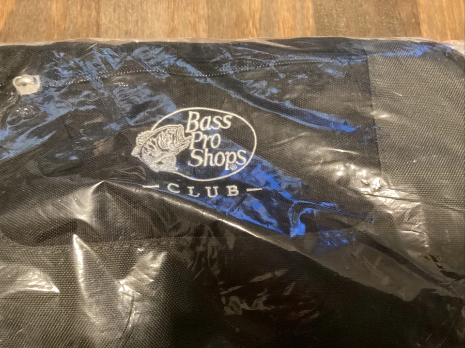 NUEVO Bolso de Lona Bass Pro Shops Club Pequeño Negro Verde Ejército Nuevo 13x7,5x8 Foto 2 de 4