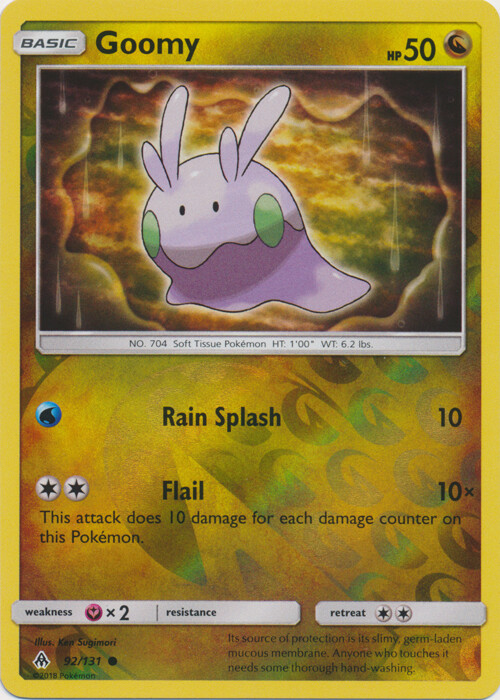 LP Pokemon Goomy - 92/131 - Common - Reverse Holo Lightly Played Forbidden Light