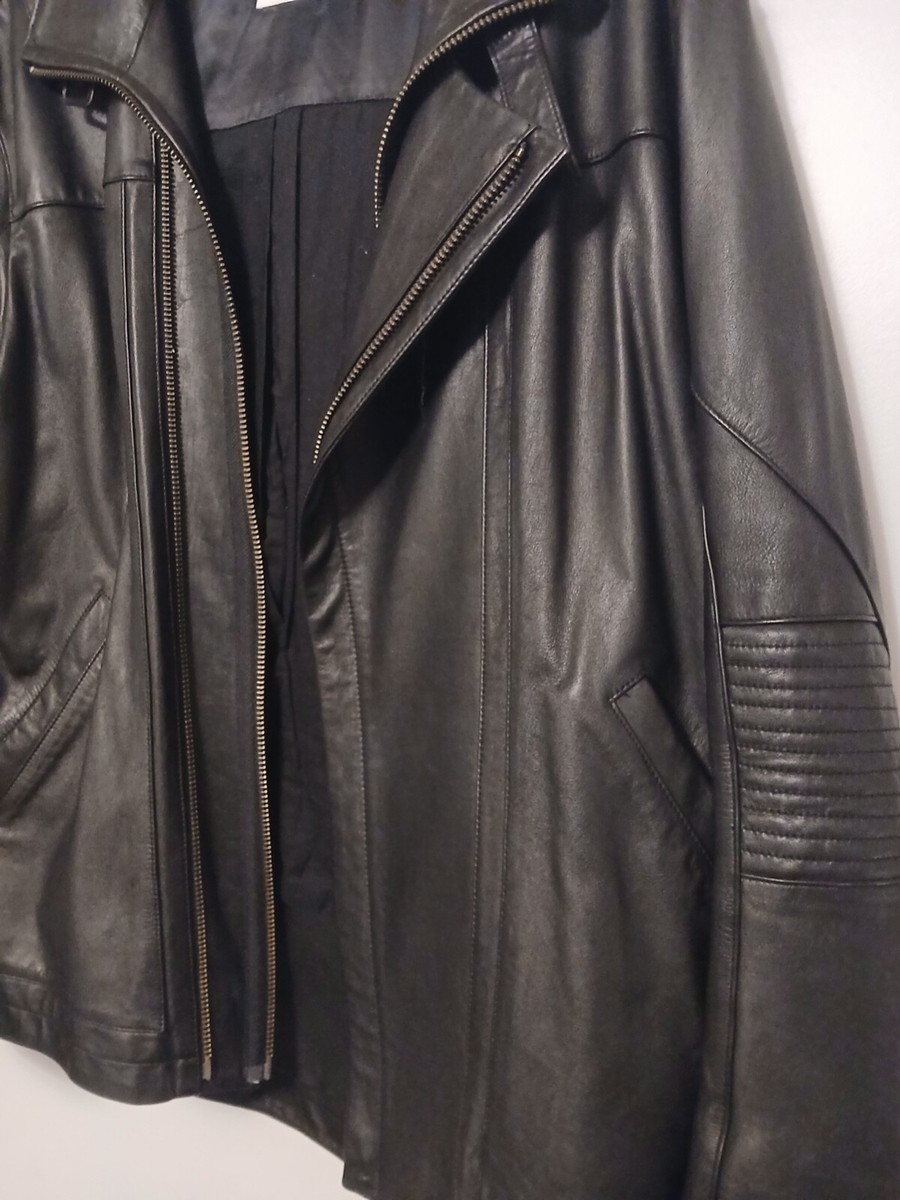 Travis Scott x Helmut Lang Leather Hoodie Jacket L - Rare 2017
