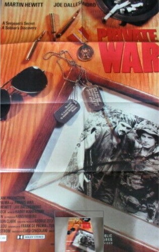 MOVIE FILM POSTER - Private War (1988) Frank De Palma Video Store (VERY GOOD)