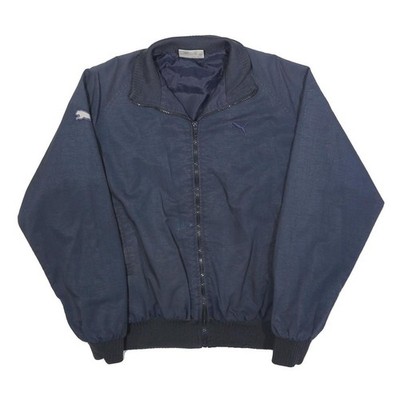 Puma Herren Navy Blau Zip Jacke S Polyestermischung Uni Leicht Freizeit