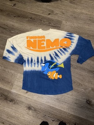 Disney Parks Finding Nemo Nemo & Dory Blue Tie Dye Spirit Jersey Adult XS