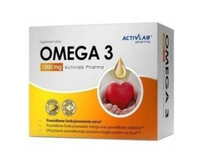 OMEGA-3 ACTIVLAB 60 Kaps. EPA DHA Vit.E Immunität, Nervensystem, Kreislaufsystem