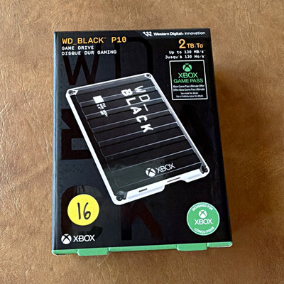 Western Digital WD_BLACK P10 2TB External Portable HDD for Xbox One/Series X|S