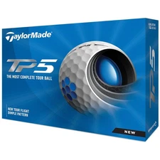 TaylorMade TP5 TP5x Golf Balls 2021 3-Piece Distance Spin Tour Golf Balls
