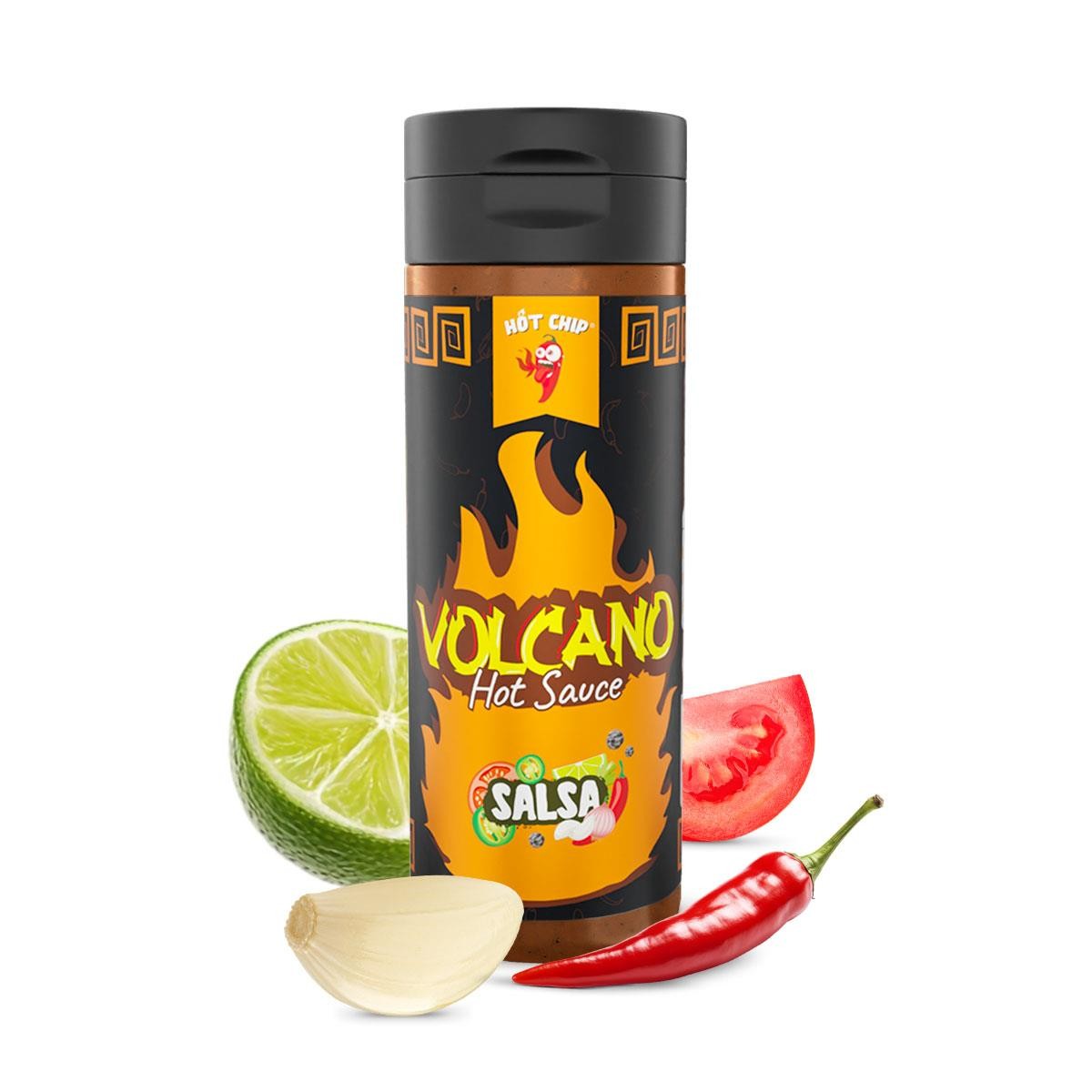 Chilli Salsa Hot Sauce Bhut Jolokia Medium Heat Spicy Fiery Nachos Mexican Dip