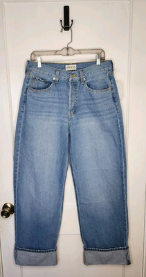 Etica Stanton Relaxed Wide Leg W/ Cuff 4'' Jeans Size 30 NWT
