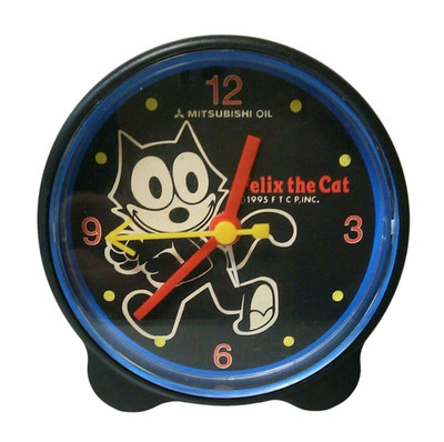 ねこぢる　大和堂　ツインベルBIG 時計　レトロ玩具 Felix The Cat Shonan Mitsubishi Oil Clock Rare Vintage Working