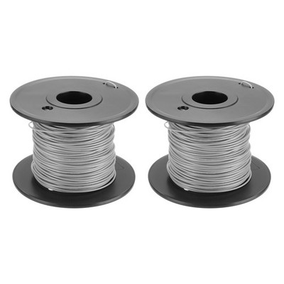 22AWG Gauge Litzenanschlussdraht PVC verzinnter Kupferdraht Spule 30m/100ft Grau