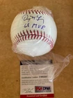 DENNY MCLAIN DETROIT TIGERS 1968 MVP SIGNED BASEBALL PSA U68057