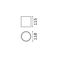 Ideallux Ideal Lux Plafoniera Gun, Antracite, Alluminio, IP44, GU10 - 2