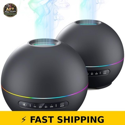 THIMONES 2 Pack Essential Oil Diffuser - 200ml Ultrasonic Aromatherapy