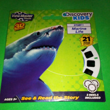 View-Master Discovery Kids Marine Life 3D Sharks  Whales 3 Reels Ages 3 