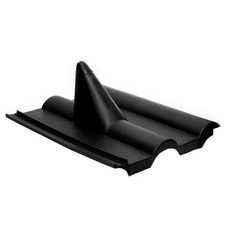 Dachabdeckung Frankfurter Pfanne Dachziegel Dachpfanne SAT Mast Abdeckung Black