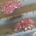 Laguna MCM Crystal Clip On Earrings with Iridescent pink crystal bead clusters. — photo 6