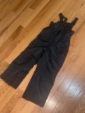 EUC SWISS TECH winter snow overalls Bibs Pants, Ski Pants Small 6-6x Youth Black