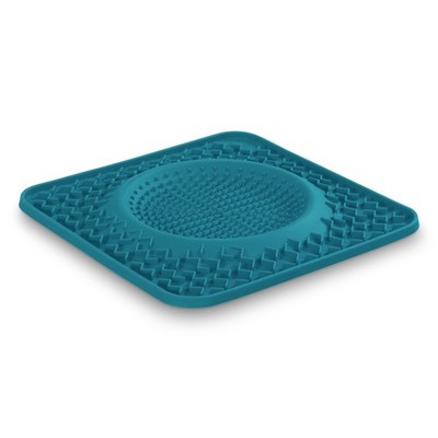 Messy Mutts Silicone Therapeutic Licking Bowl Mat | 10'' x | Slow Blue 