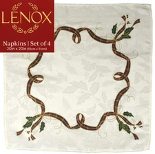 Lenox Holiday Nouveau Gold Cloth Napkin - Set of 4 11930278