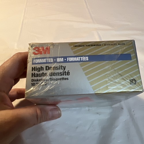Vintage 10 3M IBM Formatierte High Density DS HD 3,5" Disketten - Neu & Versiegelt - - Bild 2 von 6