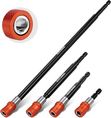 4PCS Drill Bit Extension Set Magnetic Bit Holder for Impact Driver