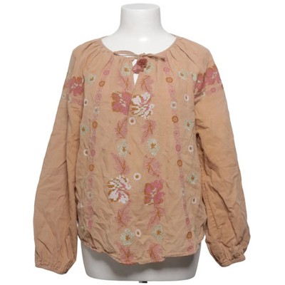 Louise Misha, Bluse, Größe: 40, Blouse Flores Nuts, Beige/Mehrfarbig #cSc