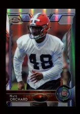 2015 Topps Chrome Refractor #164 Nate Orchard Cleveland Browns RC