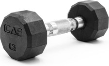 Coated Hex Dumbbell Weight - Single  10-120 Lbs  Multiple Options