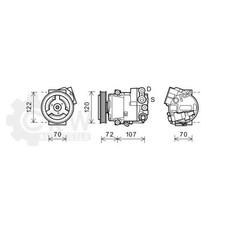 Kompressor Klimaanlage für Opel Meriva B Großraumlimousine 1.4 Bj.10-17