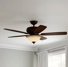 Southwind 52" Indoor LED Ceiling Fan - Venetian Bronze with Light Kit & Remote