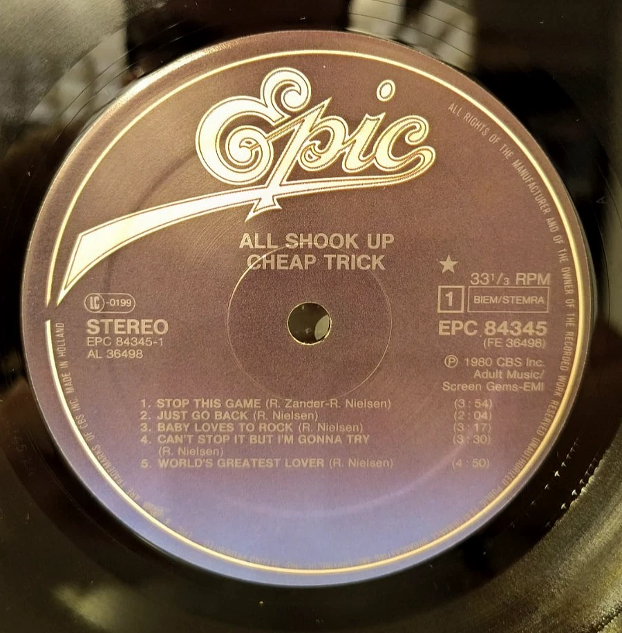 Cheap Trick - all Shook Up - Vinyl VG+ LP Album - Image 4 of 4