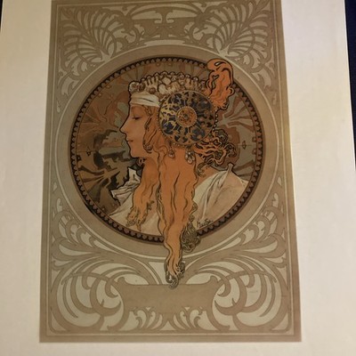 Alphonse Mucha Tetes Byzantines Poster Plakat