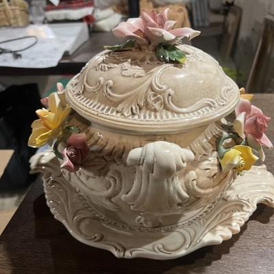 Capodimonte Tureen and Platter Vintage Porcelain Made In Italy | eBay