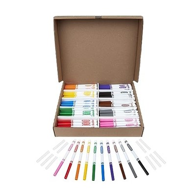CRAYOLA FINE LINE MARKERS LUSH FINE LINE CLASSPACK BLAZER P BLUE 2.5MM 200CT