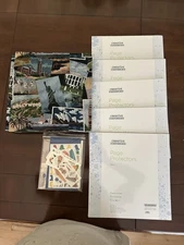 Creative Memories Travel Tapestry 12 x 12 Scrapbook Album, 5 page protectors 