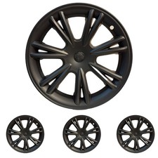 19 Inch Wheel Covers for Tesla Model Y Accessories 2020-2024 Matte Black ABS ...