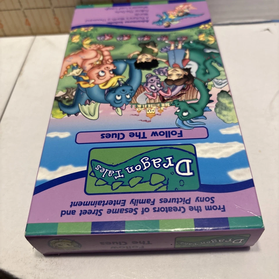 Dragon Tales Follow the Clues VHS 2000 Video Tape PBS Kids Show Workshop VG Cond - Image 4 of 4
