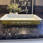 Vintage Pyrex Crazy Daisy (Spring Blossom Green) 933 Lasagna Baking Dish