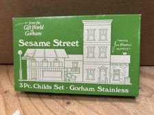 Gorham Muppets Sesame Street child set stainless unused in box; see photos