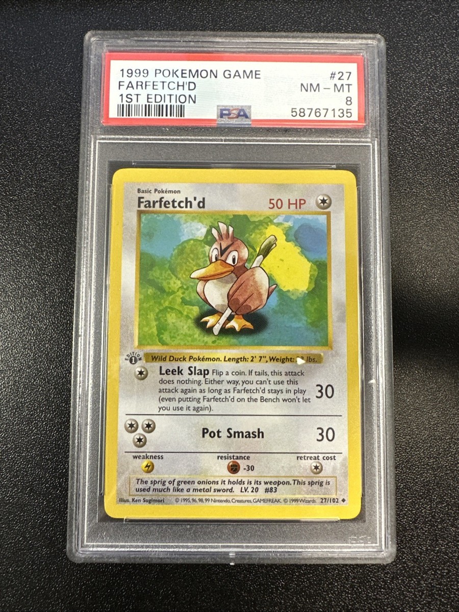 Farfetcch'd 英語版 1st edition shadow less Farfetcch'd 英語版 1st edition shadow less 1999 Pokemon Base
