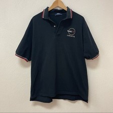 VTG Corvette Racing Embroidered Logo Black Polo Sz Large