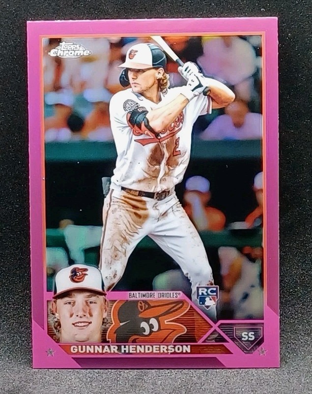 2023 Topps Chrome #2 Gunnar Henderson Pink Refractor RC