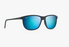 NEW Maui Jim LELE KAWA Dark Navy Stripe POLARIZED Blue GLASS Sunglass B811-03S