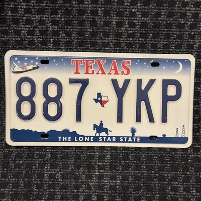 Original US Auto Kennzeichen Nummernschild USA   Texas Lone Star State 